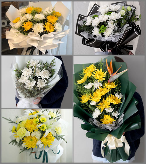 广西贵港港北区中里乡白事花束代送